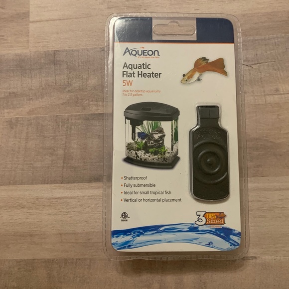 Aqueon Mini Flat Heater, 5 Watts Black - Picture 1 of 5